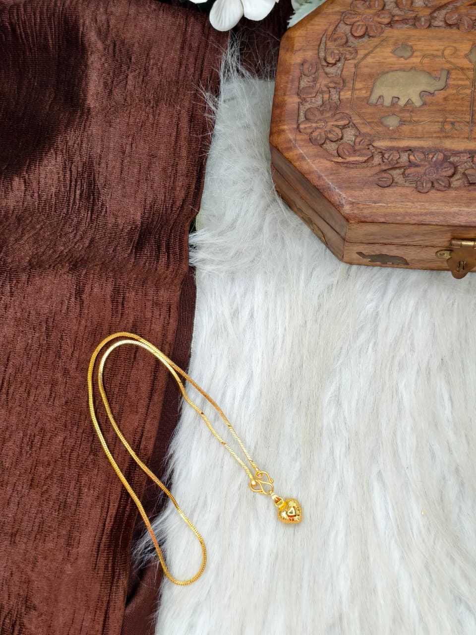 ✨ Elegant 1 Gram Gold-Plated Women’s Chain | 18 Inch Lightweight Necklace ✨