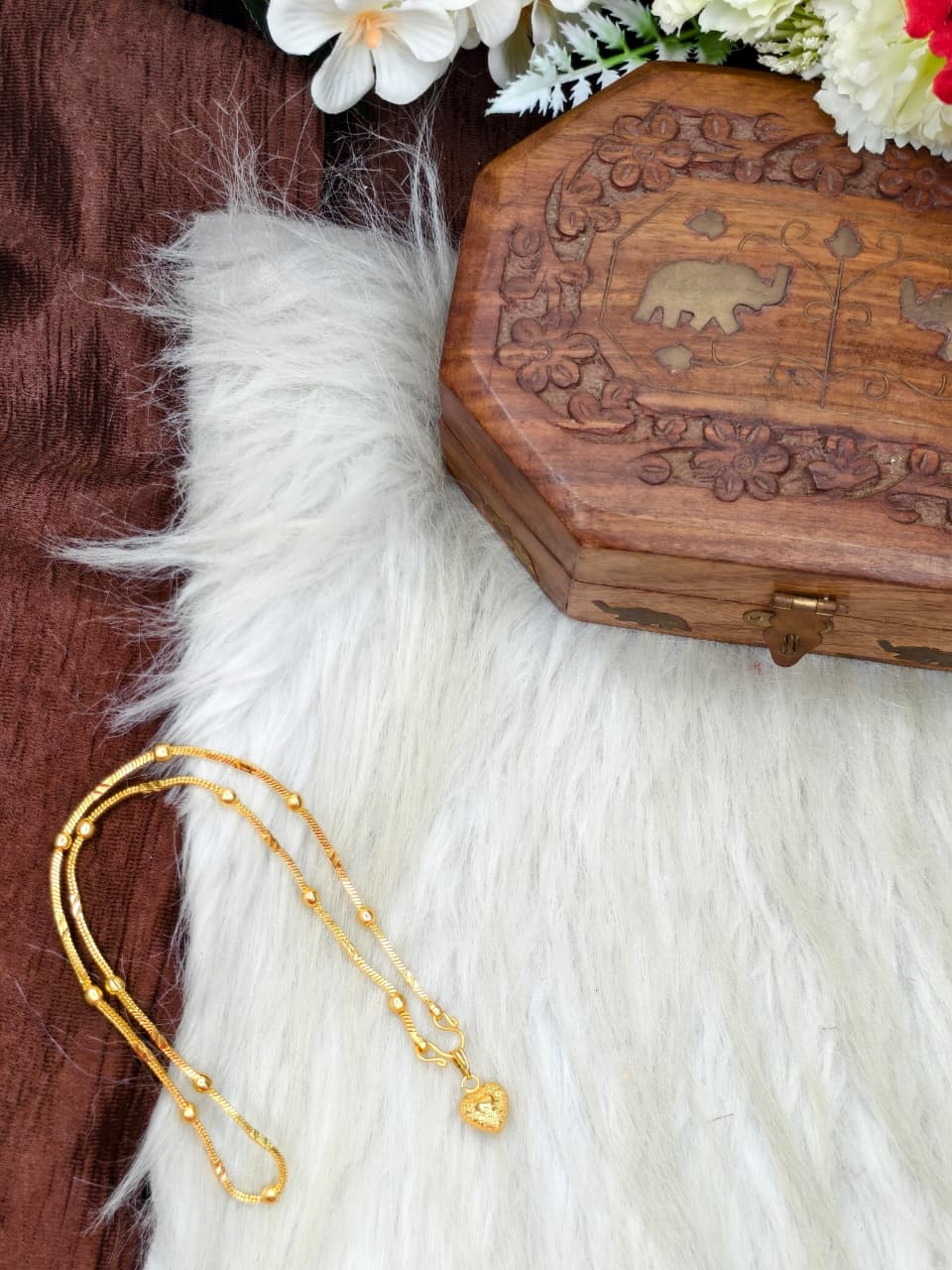 ✨ Elegant 1 Gram Gold-Plated Women’s Chain | 18 Inch Lightweight Necklace Model-17 ✨