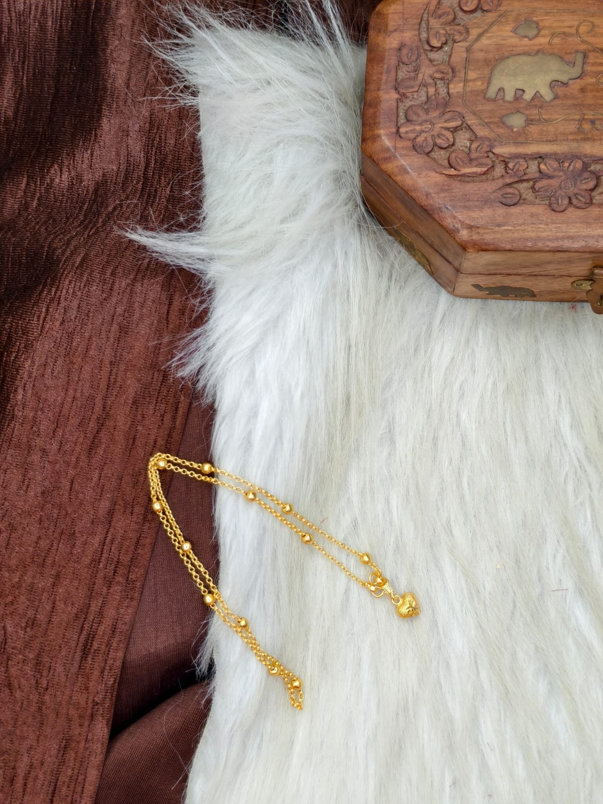 ✨ Elegant 1 Gram Gold-Plated Women’s Chain | 18 Inch Lightweight Necklace Model-20 ✨