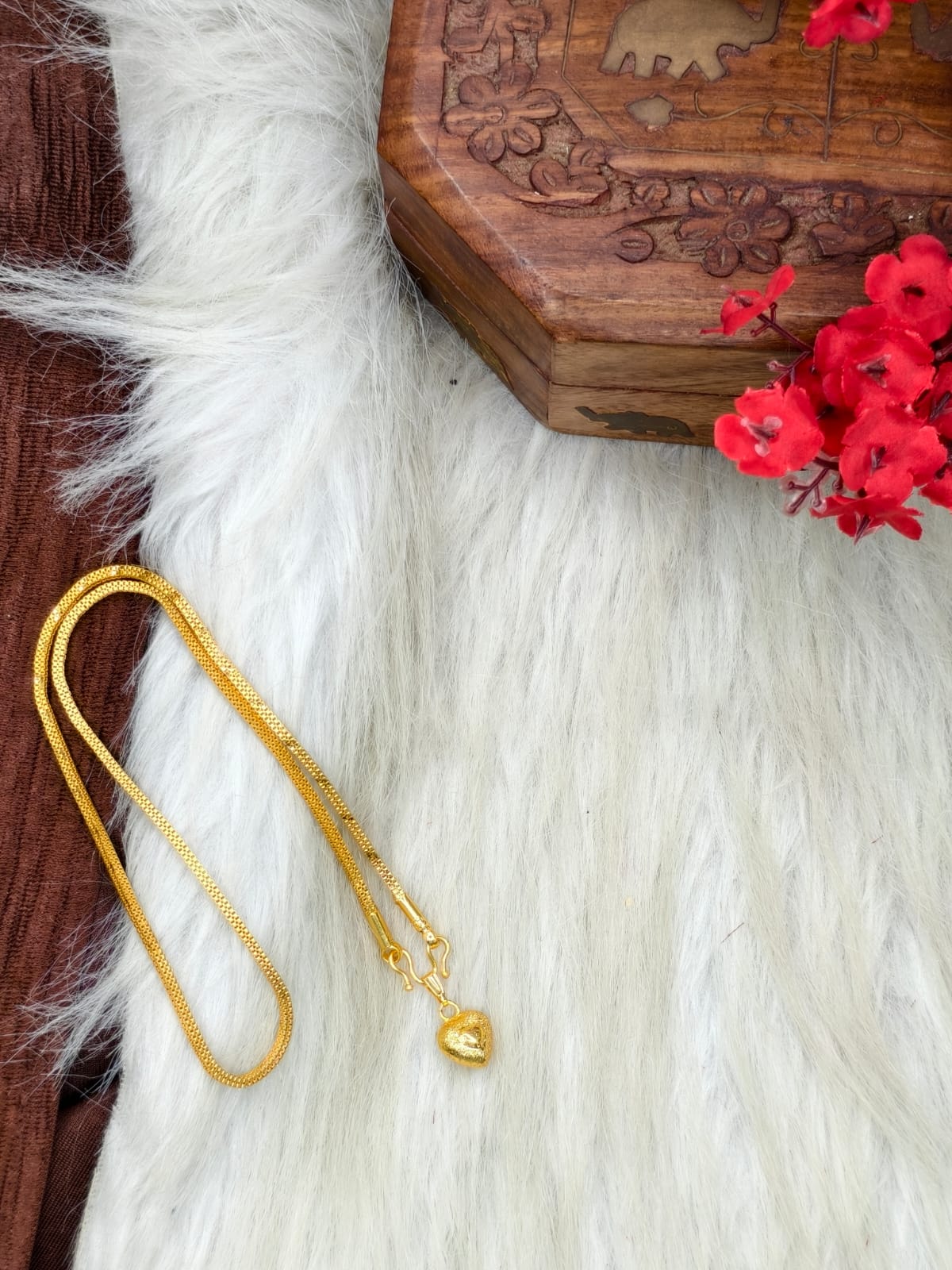 ✨ Elegant 1 Gram Gold-Plated Women’s Chain | 18 Inch Lightweight Necklace Model-26 ✨