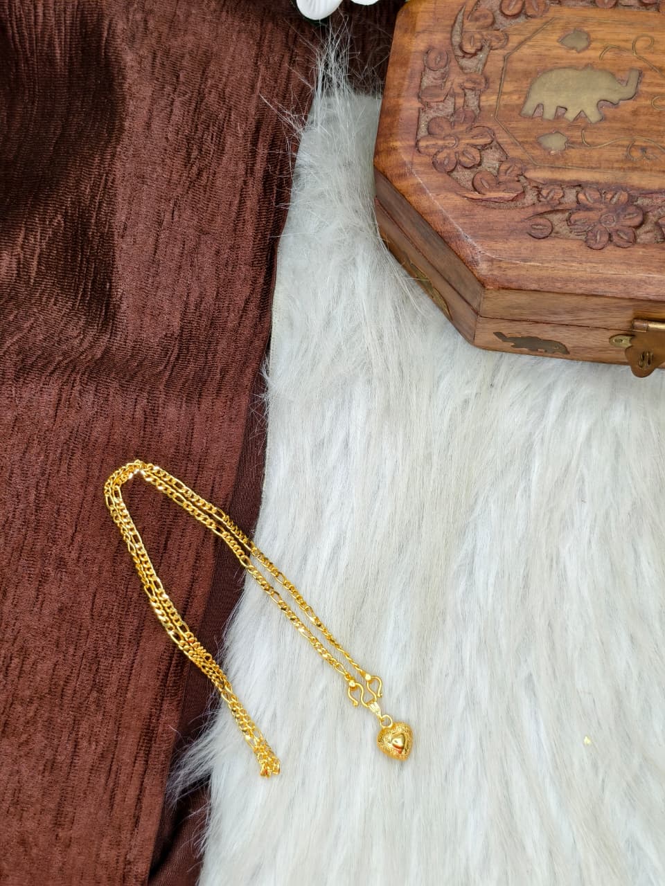 ✨ Elegant 1 Gram Gold-Plated Women’s Chain | 18 Inch Lightweight Necklace ✨