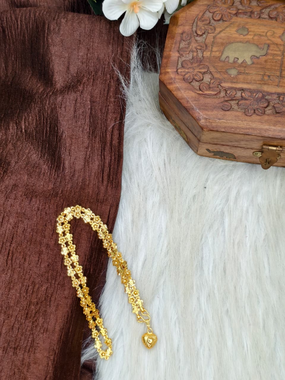 ✨ Elegant 1 Gram Gold-Plated Women’s Chain | 18 Inch Lightweight Necklace ✨