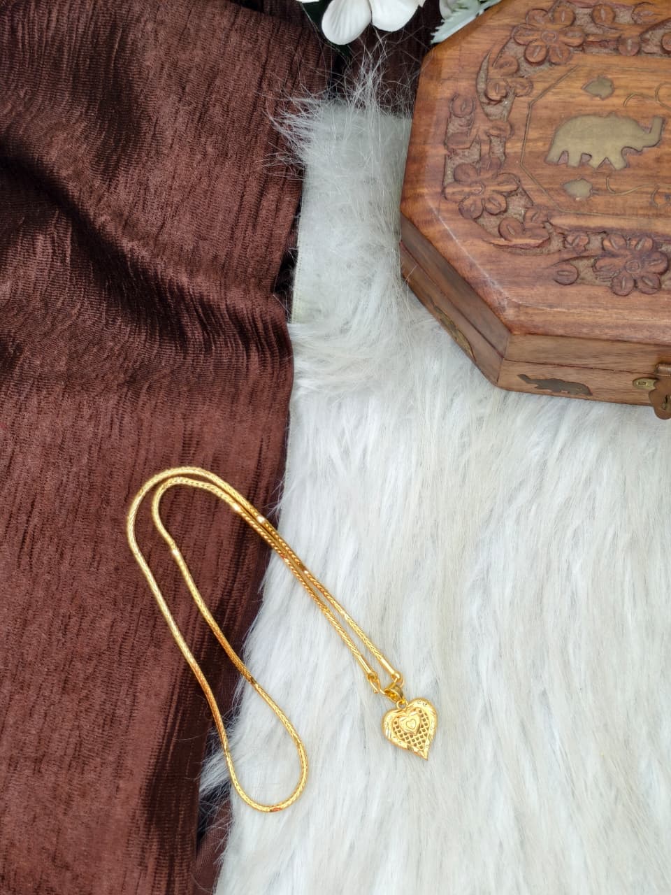 ✨ Elegant 1 Gram Gold-Plated Women’s Chain | 18 Inch Lightweight Necklace ✨