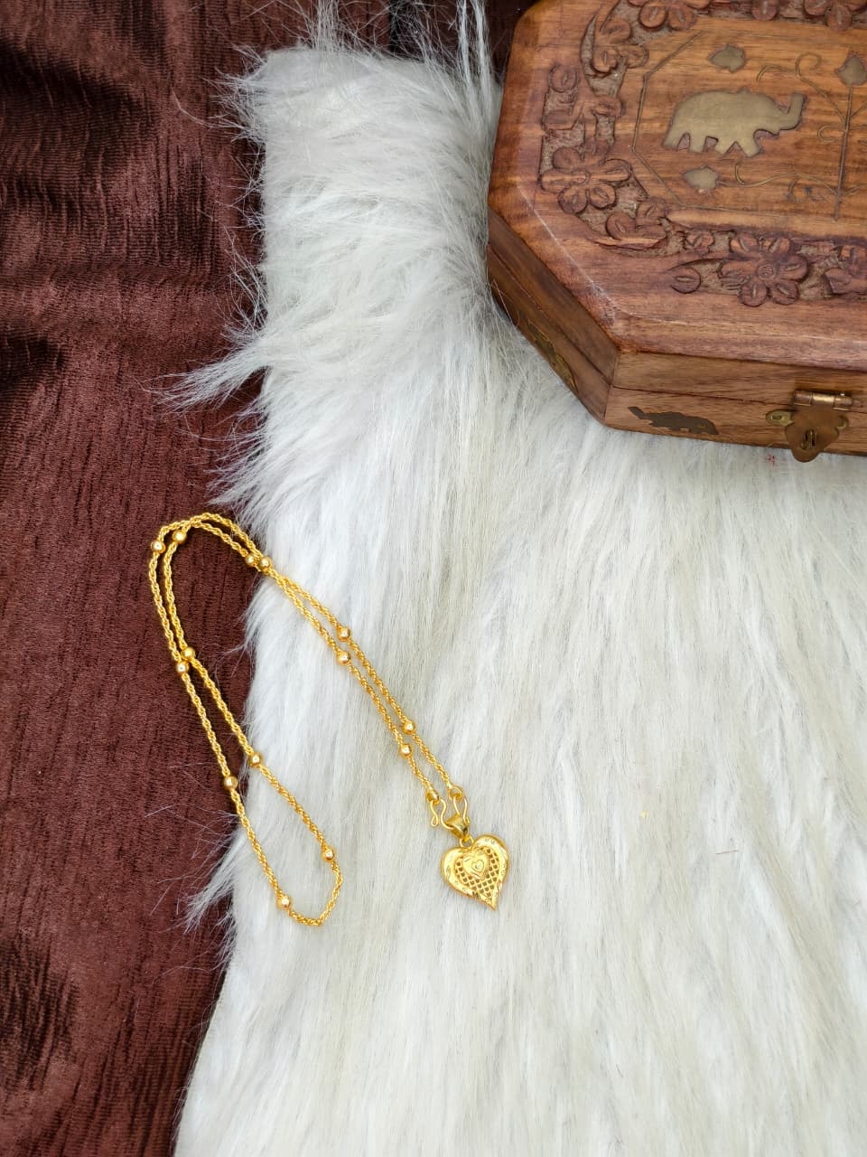 ✨ Elegant 1 Gram Gold-Plated Women’s Chain | 18 Inch Lightweight Necklace Model-19 ✨