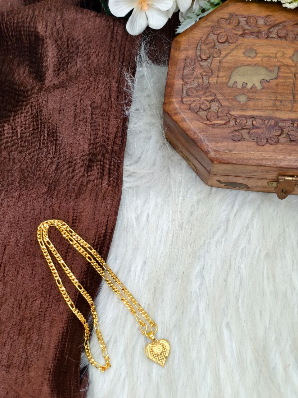 ✨ Elegant 1 Gram Gold-Plated Women’s Chain | 18 Inch Lightweight Necklace Model-12 ✨