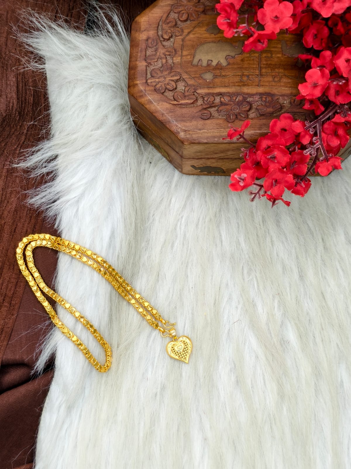 ✨ Elegant 1 Gram Gold-Plated Women’s Chain | 18 Inch Lightweight Necklace Model-24 ✨