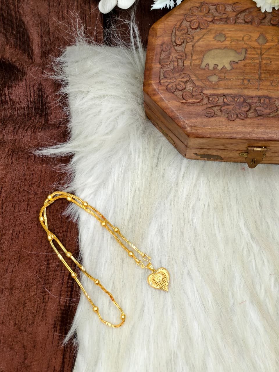 ✨ Elegant 1 Gram Gold-Plated Women’s Chain | 18 Inch Lightweight Necklace Model-17 ✨