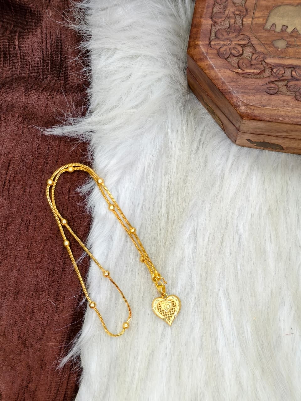 ✨ Elegant 1 Gram Gold-Plated Women’s Chain | 18 Inch Lightweight Necklace Model-18 ✨