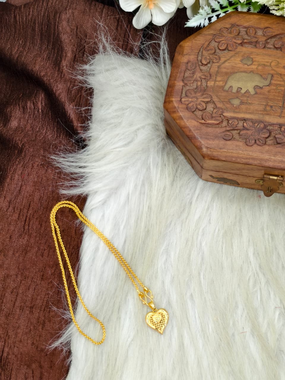 ✨ Elegant 1 Gram Gold-Plated Women’s Chain | 18 Inch Lightweight Necklace Model-15 ✨