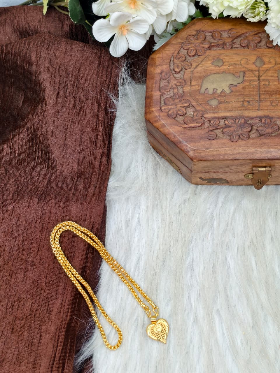 ✨ Elegant 1 Gram Gold-Plated Women’s Chain | 18 Inch Lightweight Necklace ✨