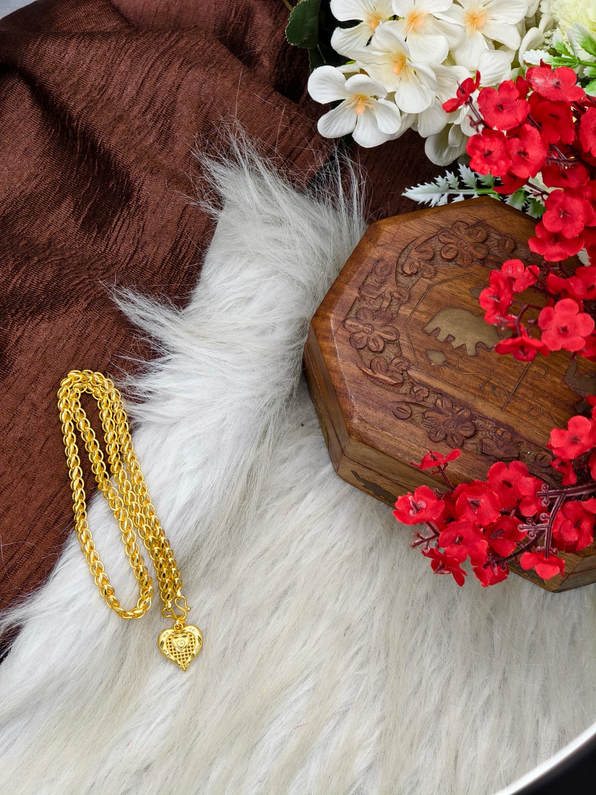 ✨ Elegant 1 Gram Gold-Plated Women’s Chain | 18 Inch Lightweight Necklace Model-25 ✨