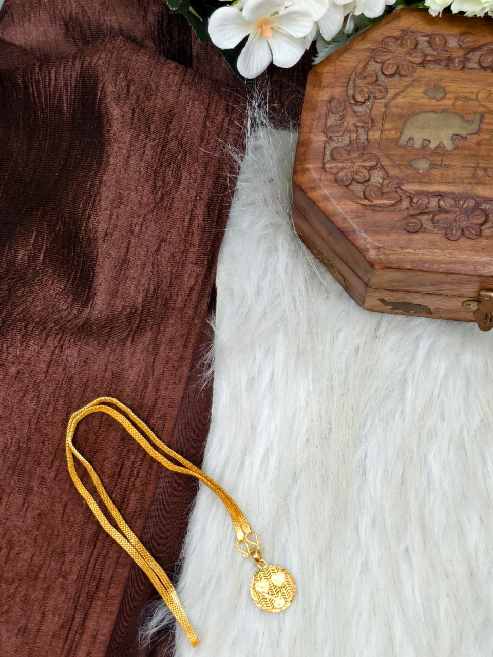 ✨ Elegant 1 Gram Gold-Plated Women’s Chain | 18 Inch Lightweight Necklace ✨