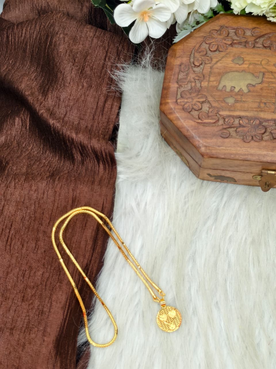 ✨ Elegant 1 Gram Gold-Plated Women’s Chain | 18 Inch Lightweight Necklace ✨