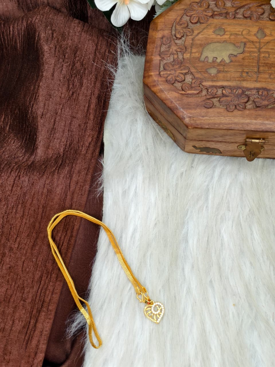 ✨ Elegant 1 Gram Gold-Plated Women’s Chain | 18 Inch Lightweight Necklace ✨