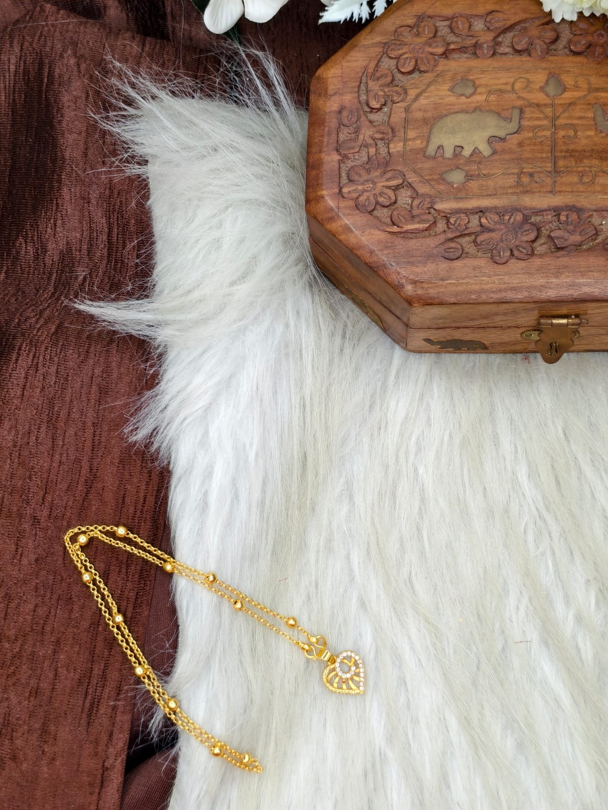 ✨ Elegant 1 Gram Gold-Plated Women’s Chain | 18 Inch Lightweight Necklace Model-20 ✨