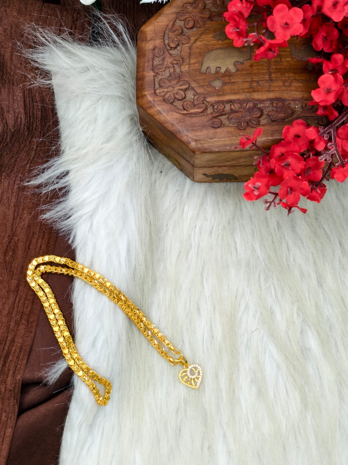 ✨ Elegant 1 Gram Gold-Plated Women’s Chain | 18 Inch Lightweight Necklace Model-24 ✨