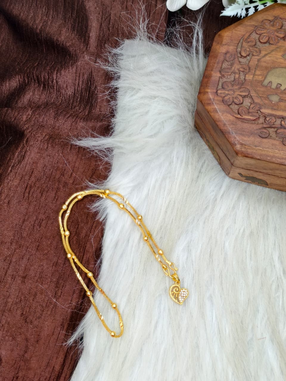 ✨ Elegant 1 Gram Gold-Plated Women’s Chain | 18 Inch Lightweight Necklace Model-17 ✨