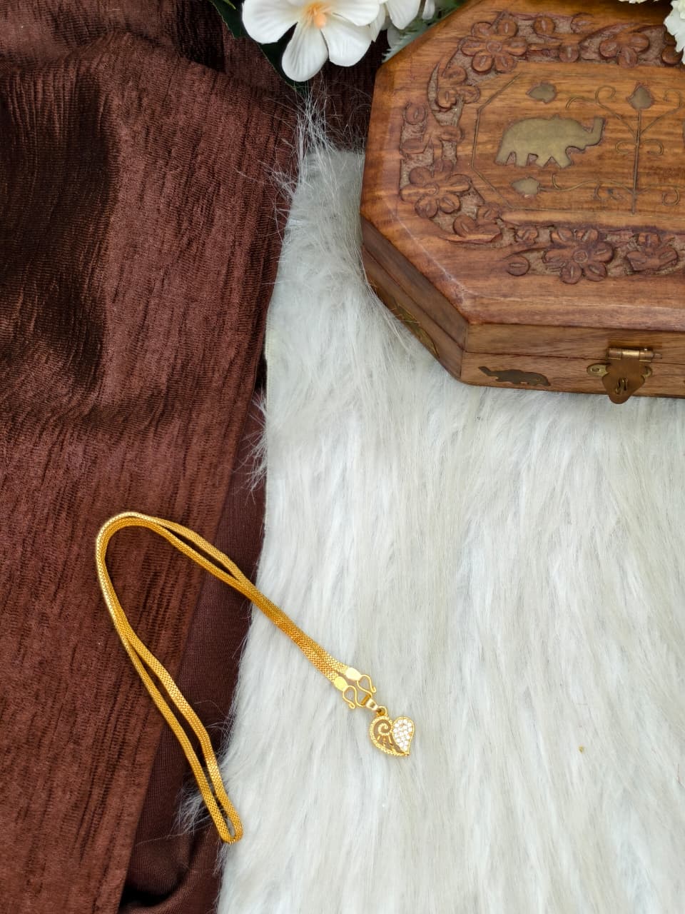 ✨ Elegant 1 Gram Gold-Plated Women’s Chain | 18 Inch Lightweight Necklace ✨