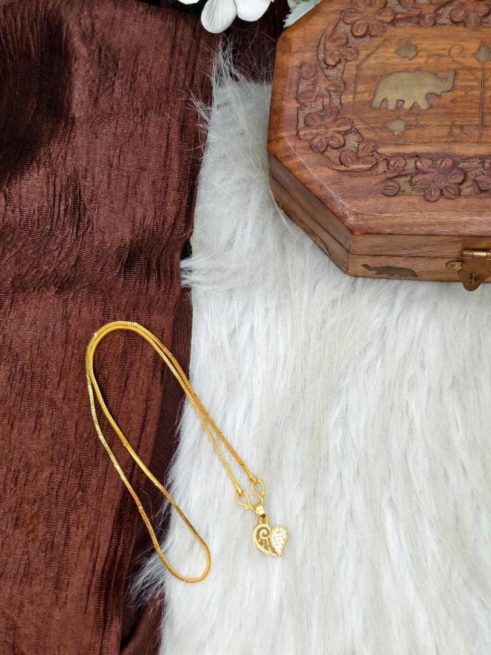 ✨ Elegant 1 Gram Gold-Plated Women’s Chain | 18 Inch Lightweight Necklace ✨