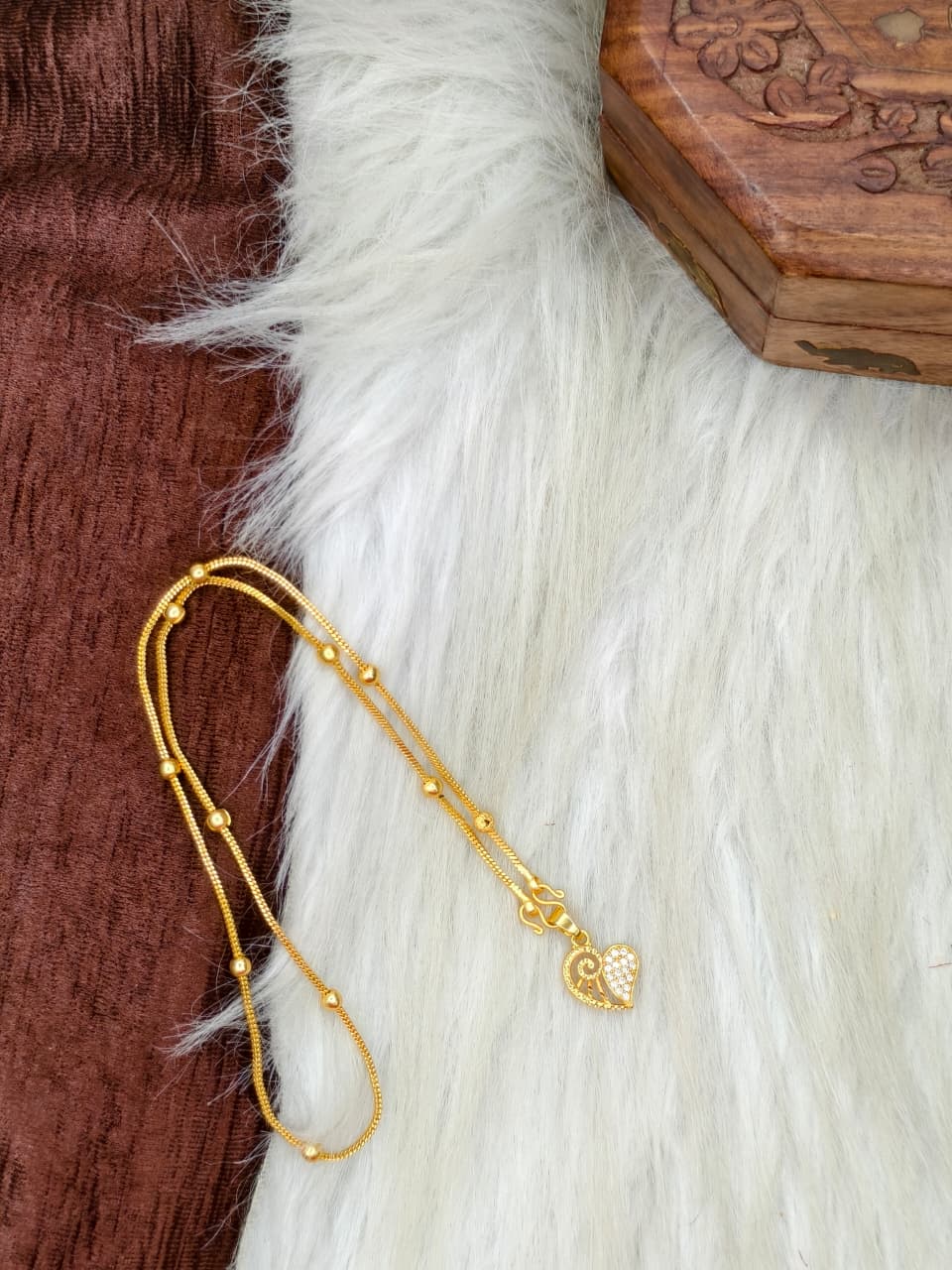 ✨ Elegant 1 Gram Gold-Plated Women’s Chain | 18 Inch Lightweight Necklace Model-18 ✨