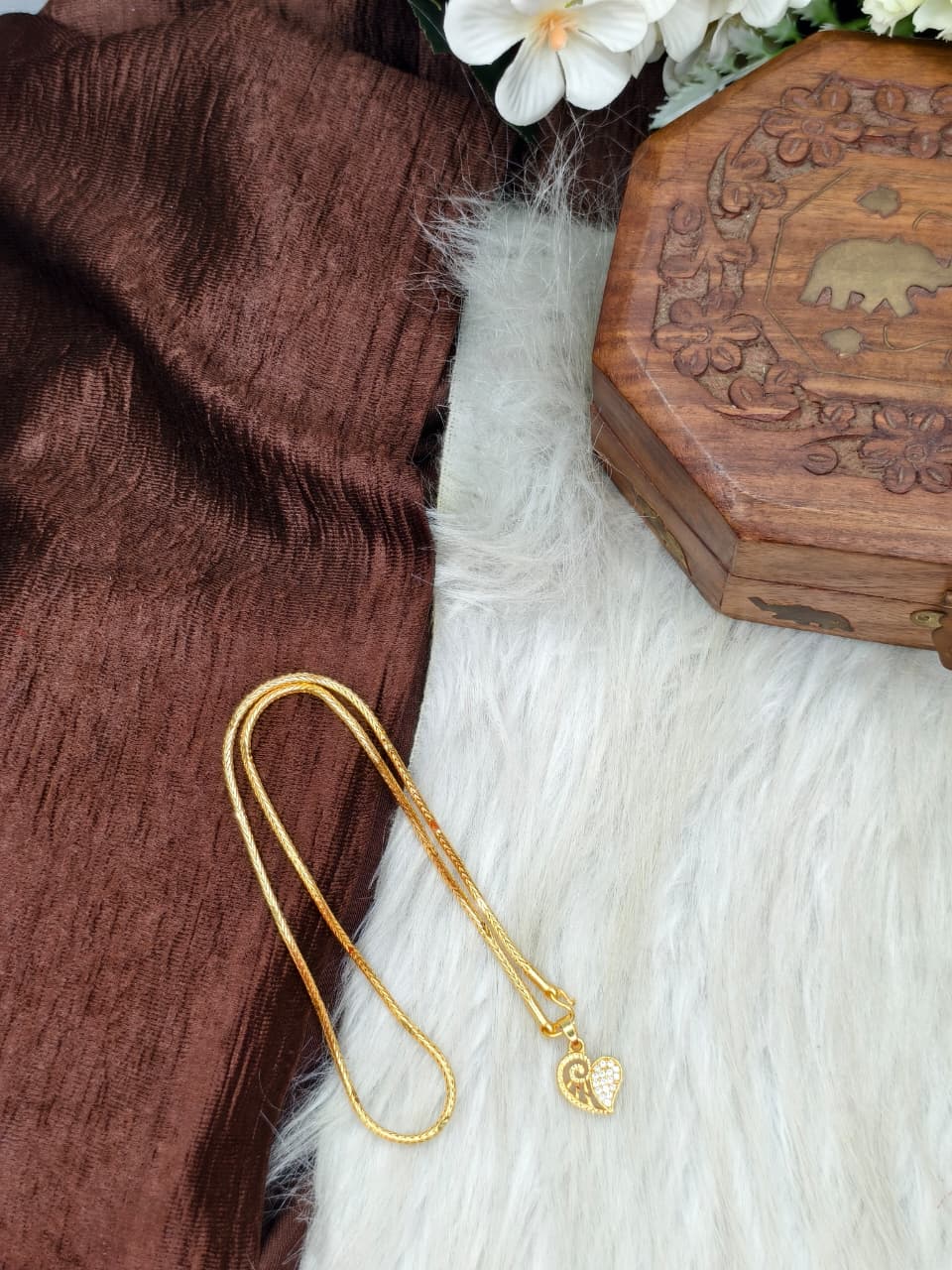 ✨ Elegant 1 Gram Gold-Plated Women’s Chain | 18 Inch Lightweight Necklace ✨