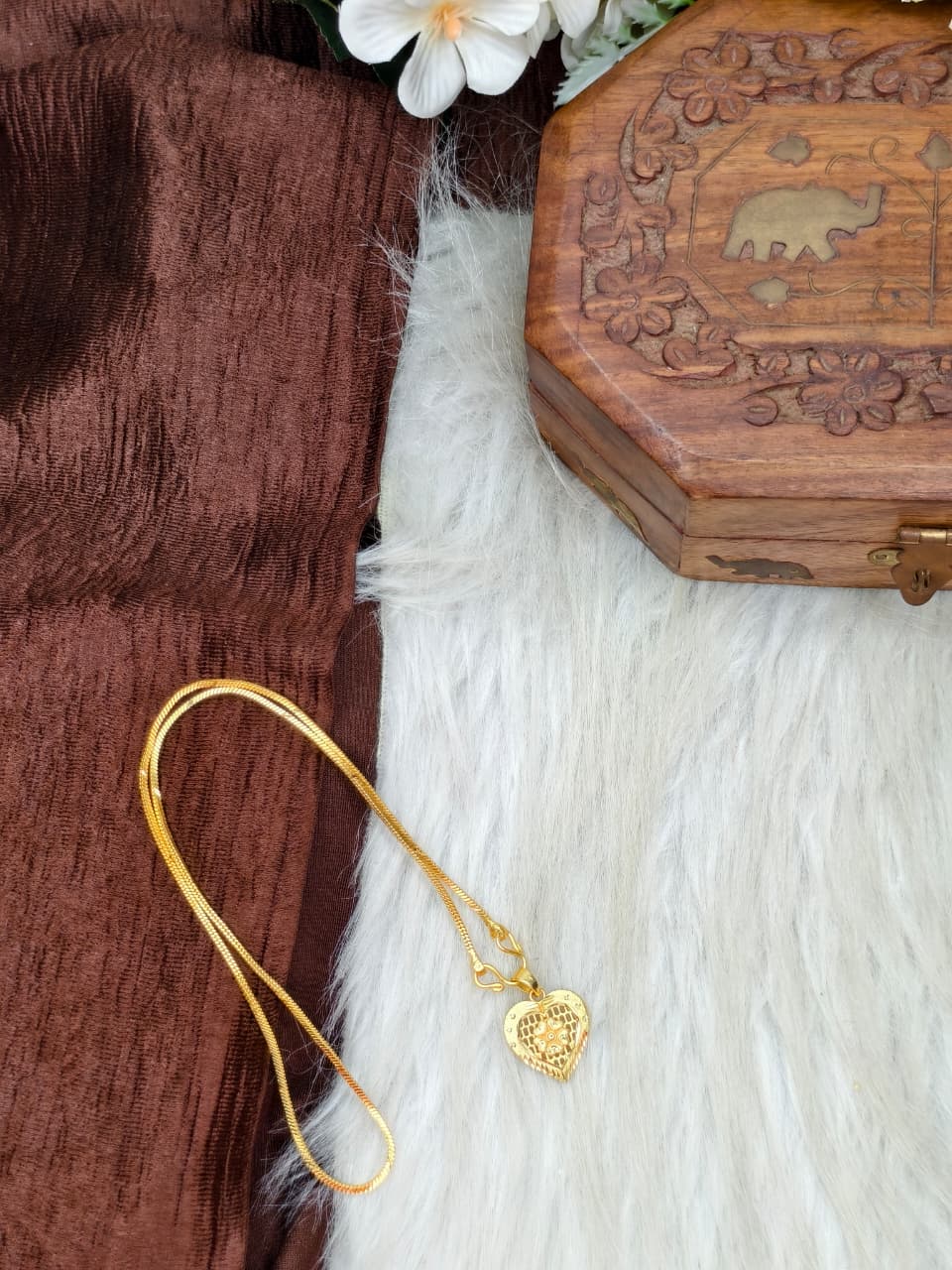 ✨ Elegant 1 Gram Gold-Plated Women’s Chain | 18 Inch Lightweight Necklace ✨