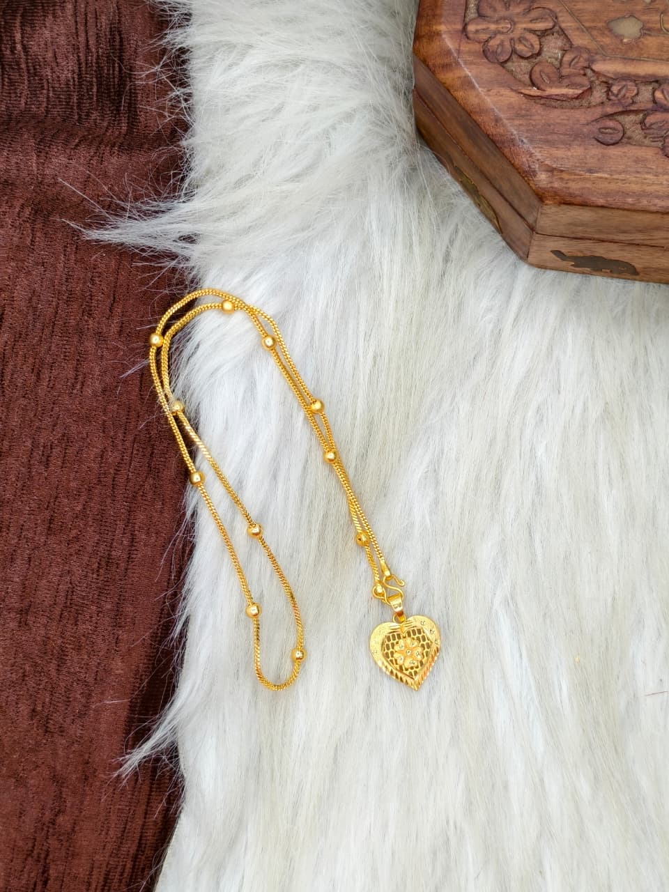 ✨ Elegant 1 Gram Gold-Plated Women’s Chain | 18 Inch Lightweight Necklace Model-18 ✨