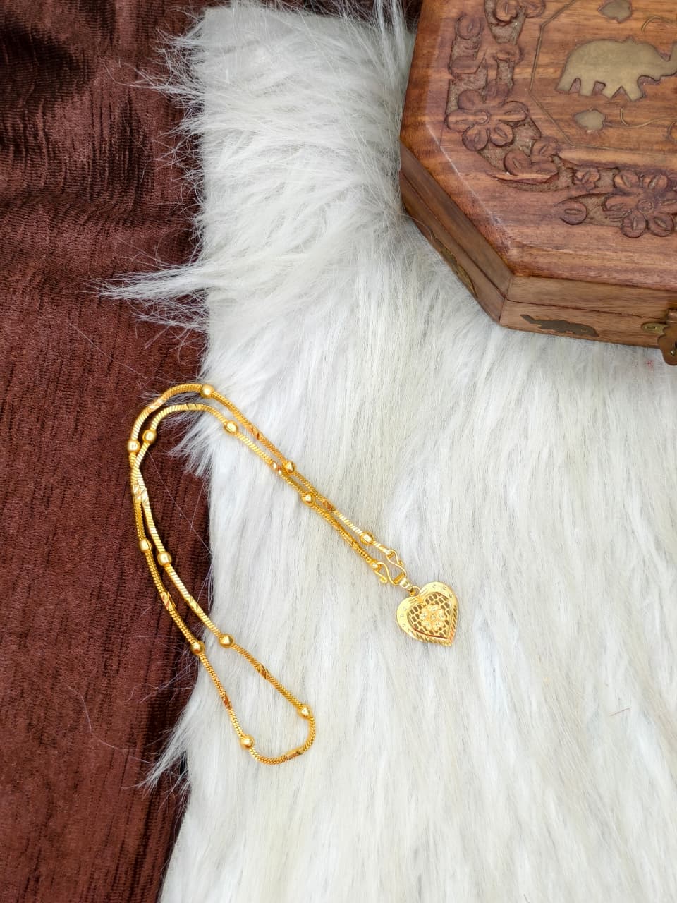 ✨ Elegant 1 Gram Gold-Plated Women’s Chain | 18 Inch Lightweight Necklace Model-17 ✨