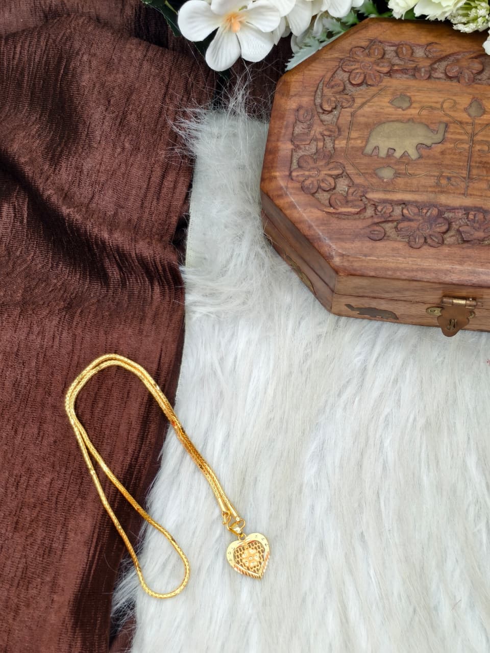 ✨ Elegant 1 Gram Gold-Plated Women’s Chain | 18 Inch Lightweight Necklace ✨