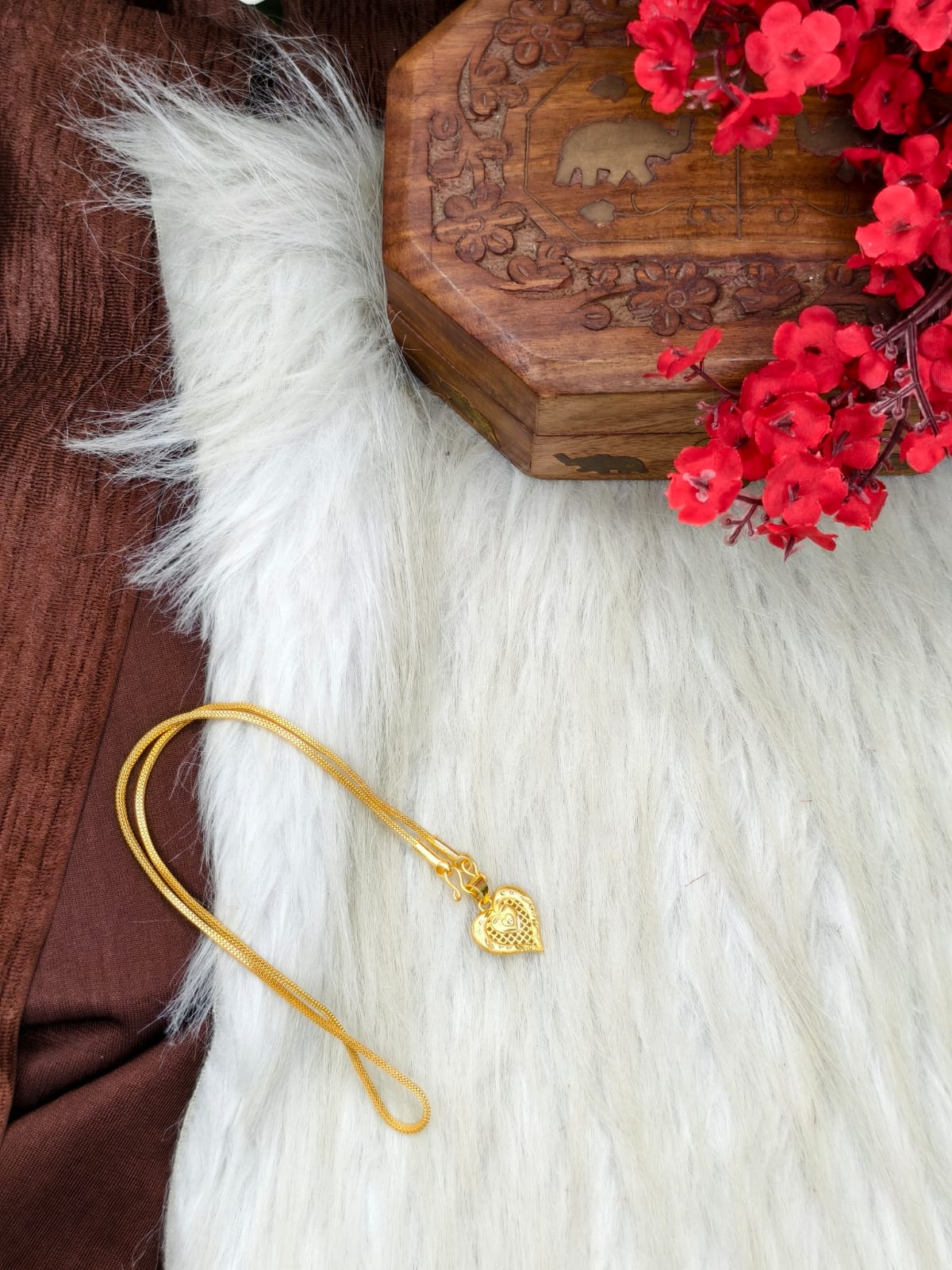 ✨ Elegant 1 Gram Gold-Plated Women’s Chain | 18 Inch Lightweight Necklace Model-1 ✨
