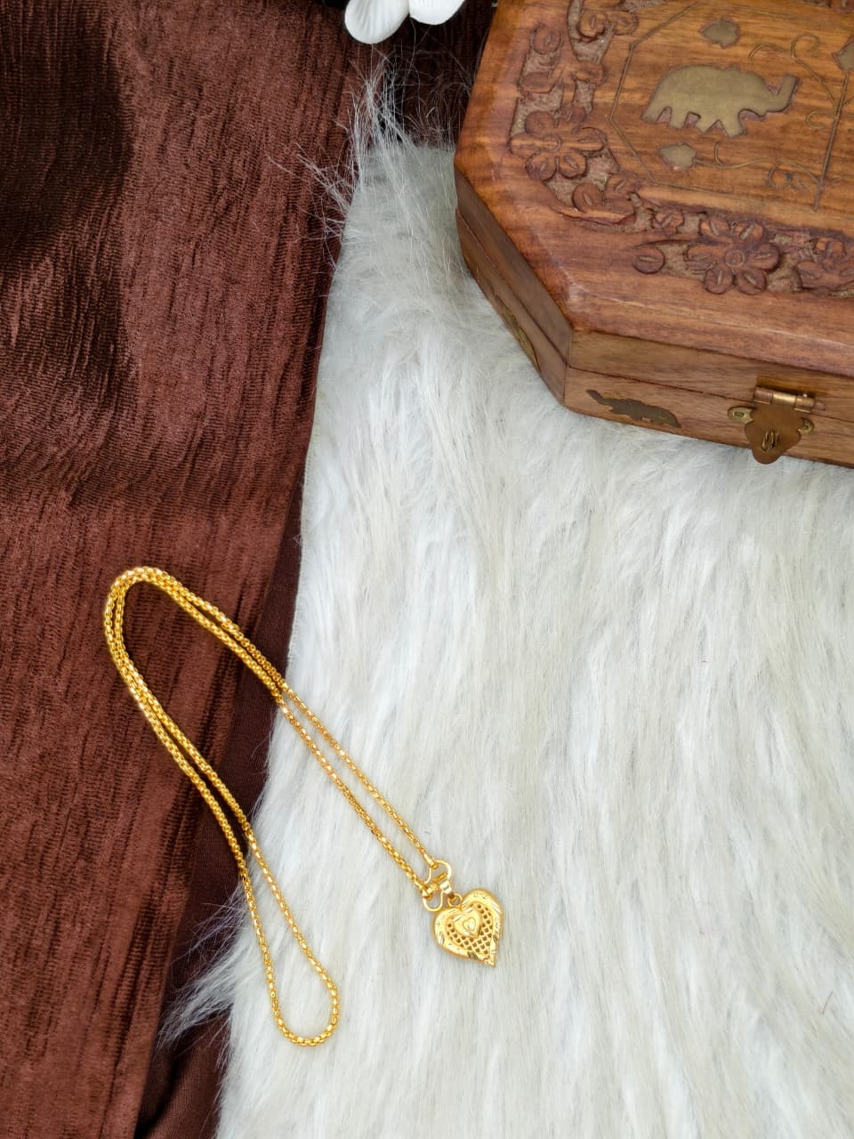 ✨ Elegant 1 Gram Gold-Plated Women’s Chain | 18 Inch Lightweight Necklace Model-7 ✨