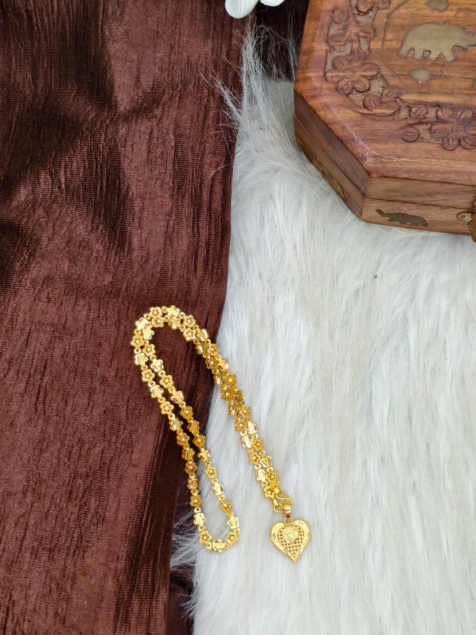 ✨ Elegant 1 Gram Gold-Plated Women’s Chain | 18 Inch Lightweight Necklace ✨