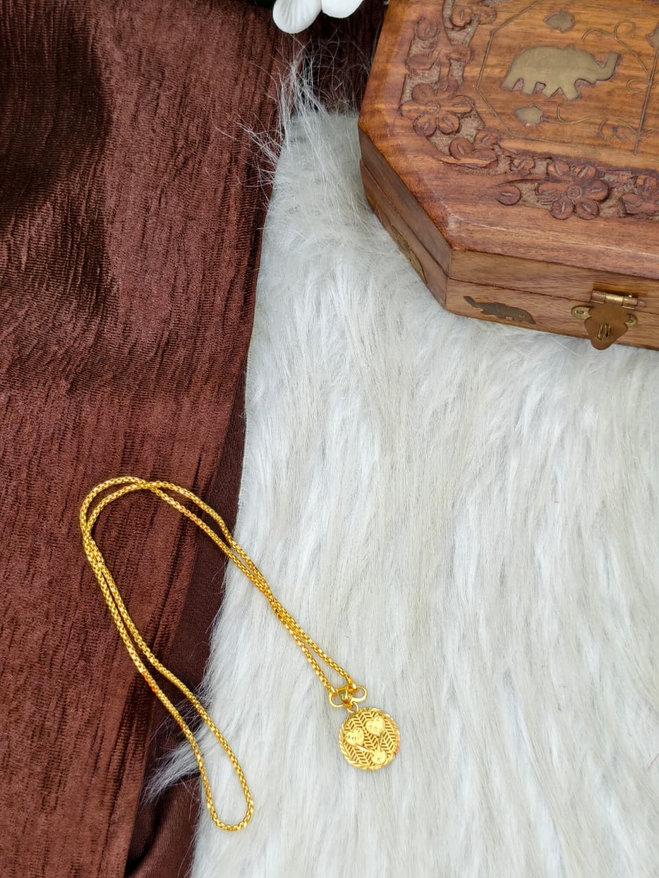 ✨ Elegant 1 Gram Gold-Plated Women’s Chain | 18 Inch Lightweight Necklace Model-7 ✨