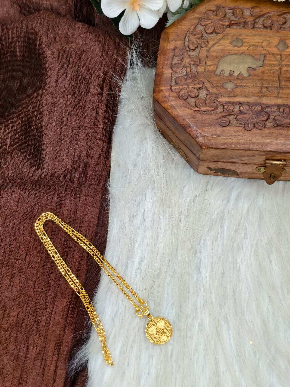 ✨ Elegant 1 Gram Gold-Plated Women’s Chain | 18 Inch Lightweight Necklace ✨