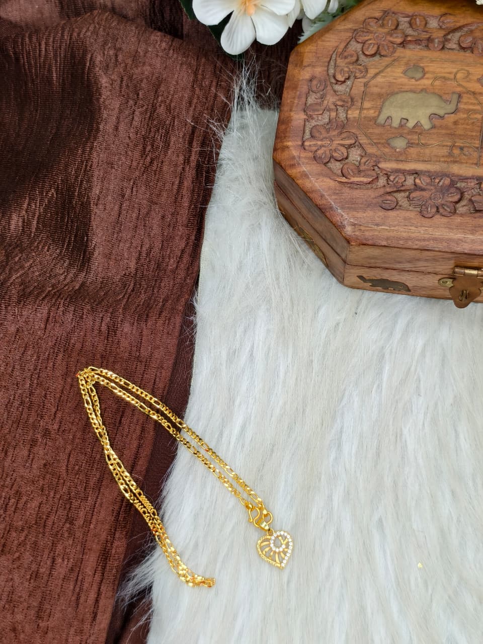 ✨ Elegant 1 Gram Gold-Plated Women’s Chain | 18 Inch Lightweight Necklace ✨