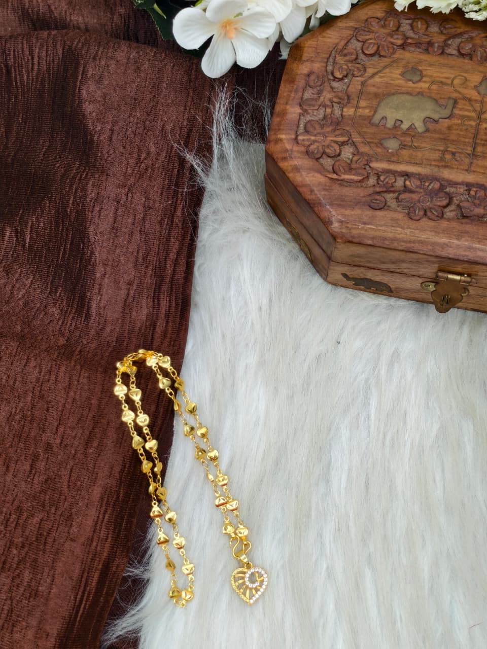 ✨ Elegant 1 Gram Gold-Plated Women’s Chain | 18 Inch Lightweight Necklace ✨