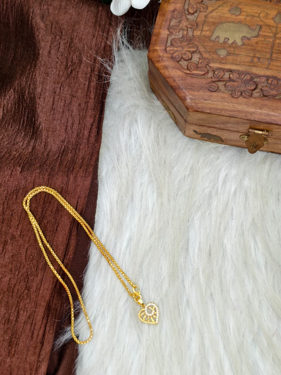 ✨ Elegant 1 Gram Gold-Plated Women’s Chain | 18 Inch Lightweight Necklace Model-7 ✨