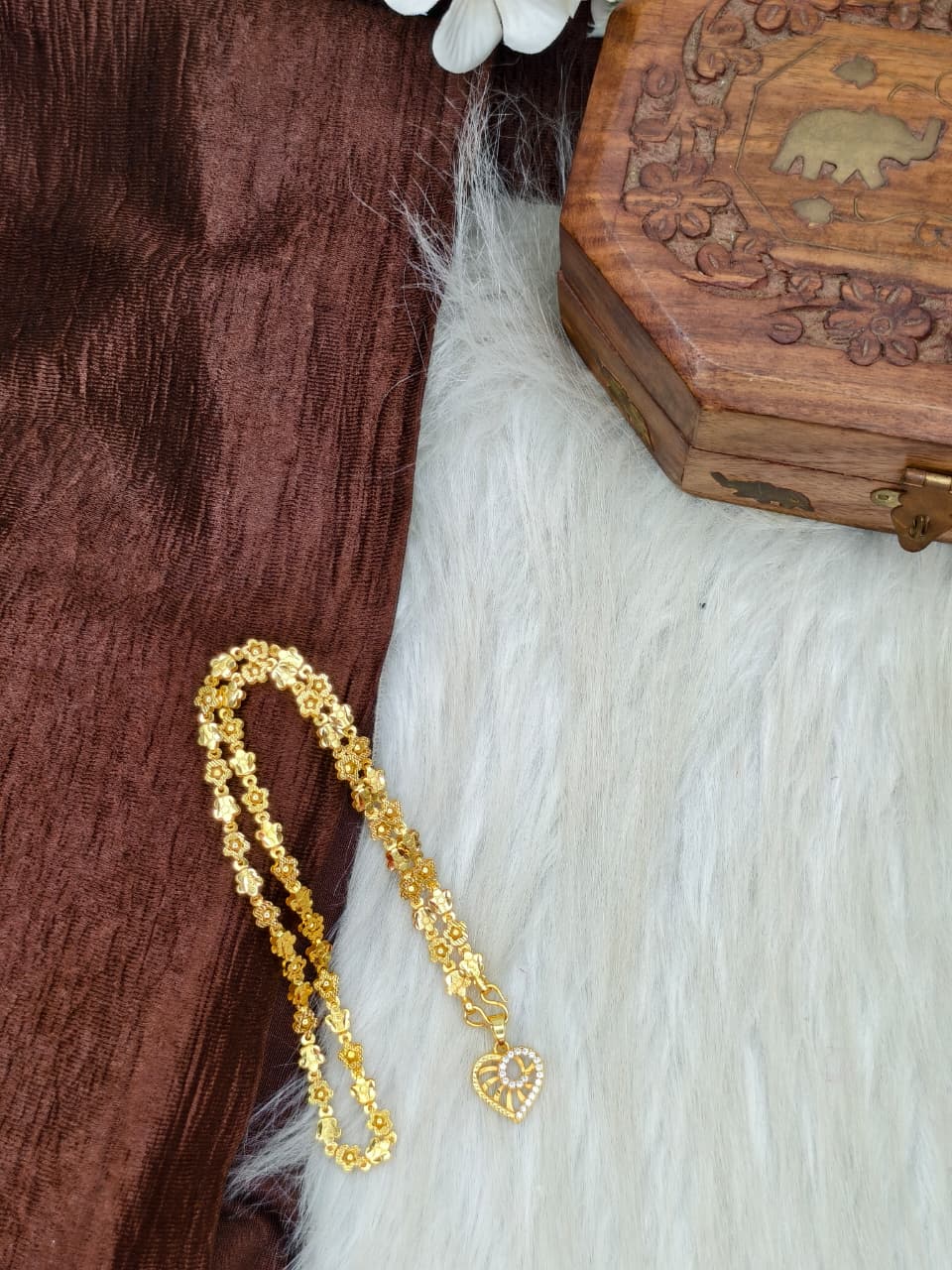 ✨ Elegant 1 Gram Gold-Plated Women’s Chain | 18 Inch Lightweight Necklace ✨