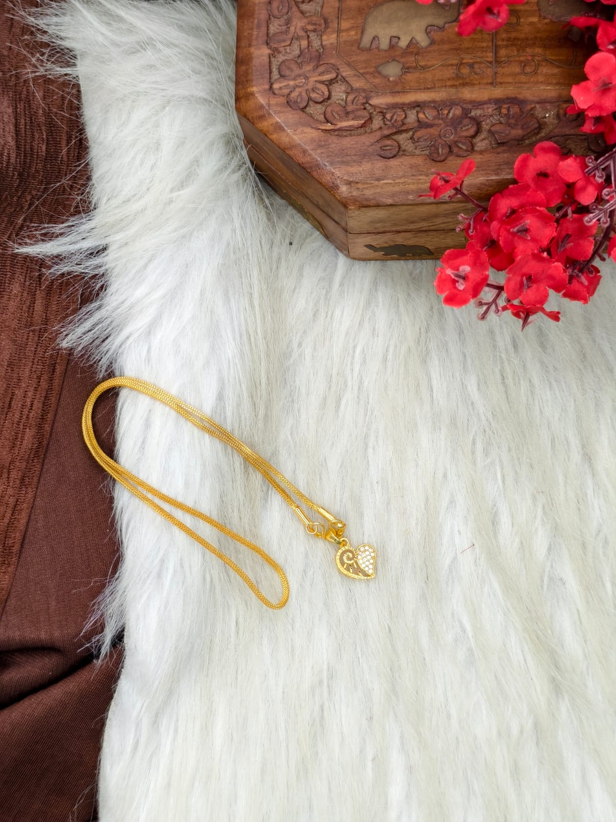 ✨ Elegant 1 Gram Gold-Plated Women’s Chain | 18 Inch Lightweight Necklace Model-1 ✨