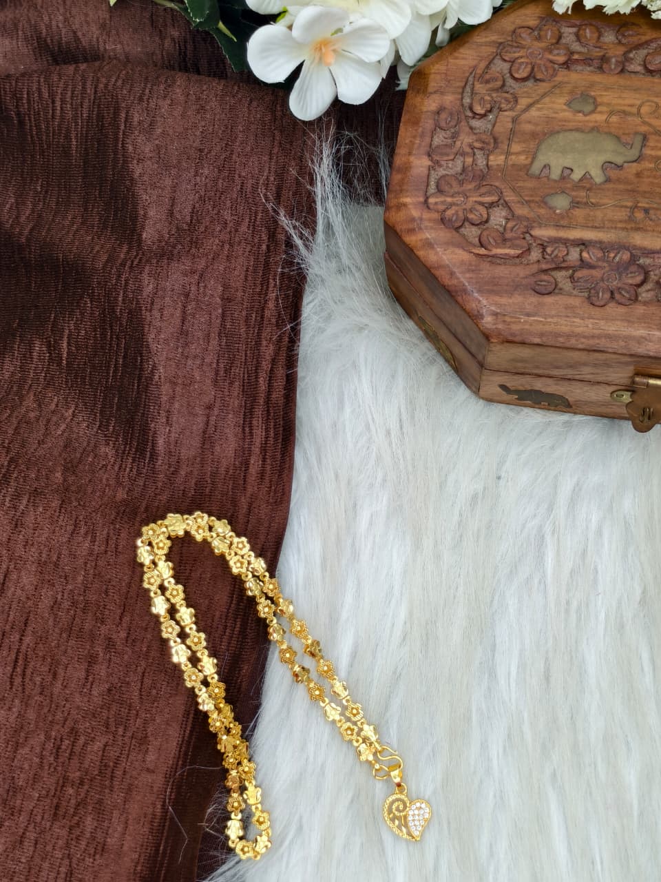 ✨ Elegant 1 Gram Gold-Plated Women’s Chain | 18 Inch Lightweight Necklace ✨