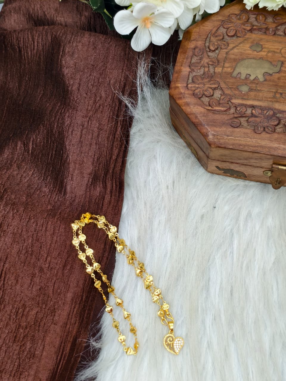 ✨ Elegant 1 Gram Gold-Plated Women’s Chain | 18 Inch Lightweight Necklace ✨