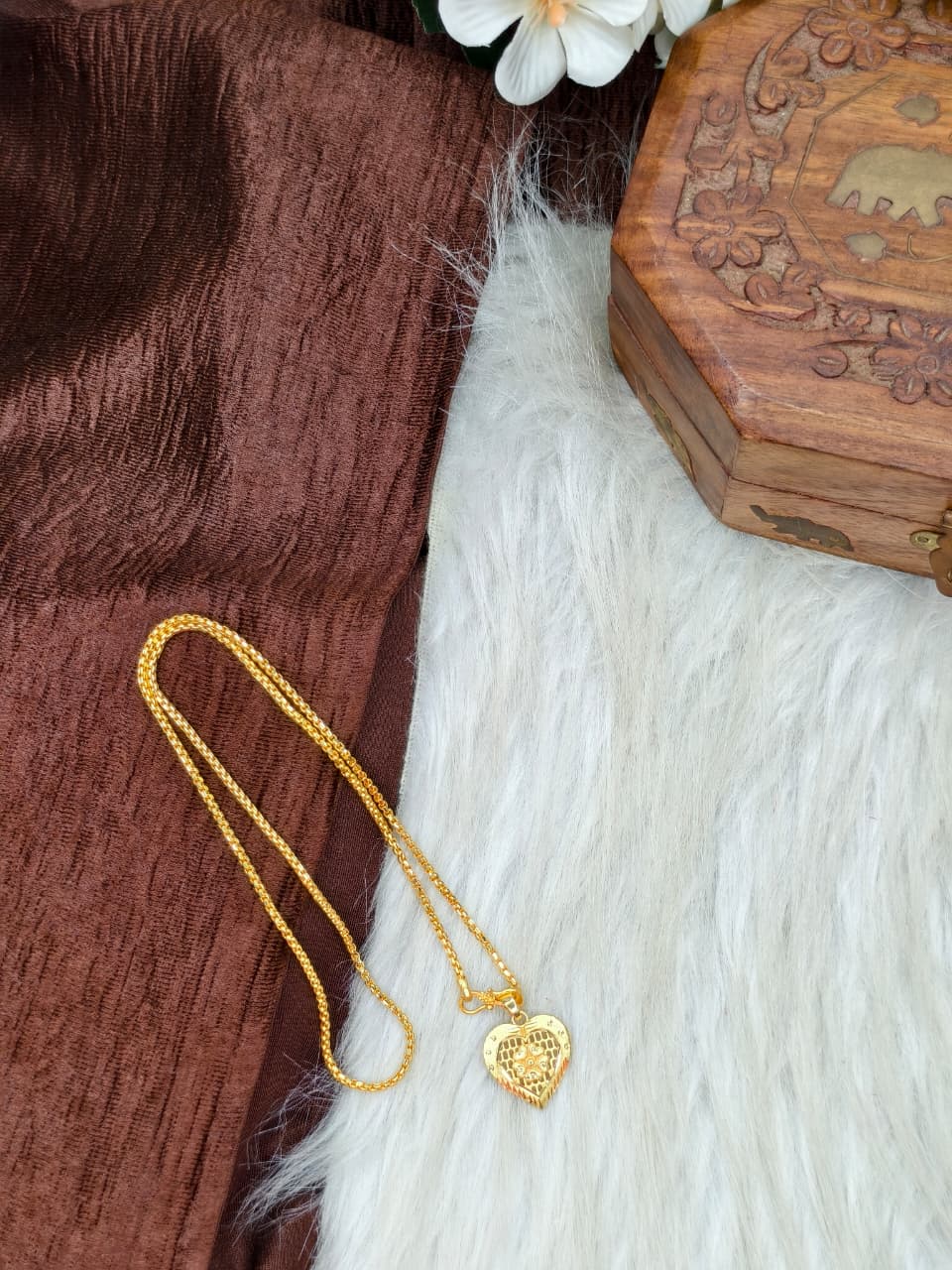 ✨ Elegant 1 Gram Gold-Plated Women’s Chain | 18 Inch Lightweight Necklace Model-7 ✨