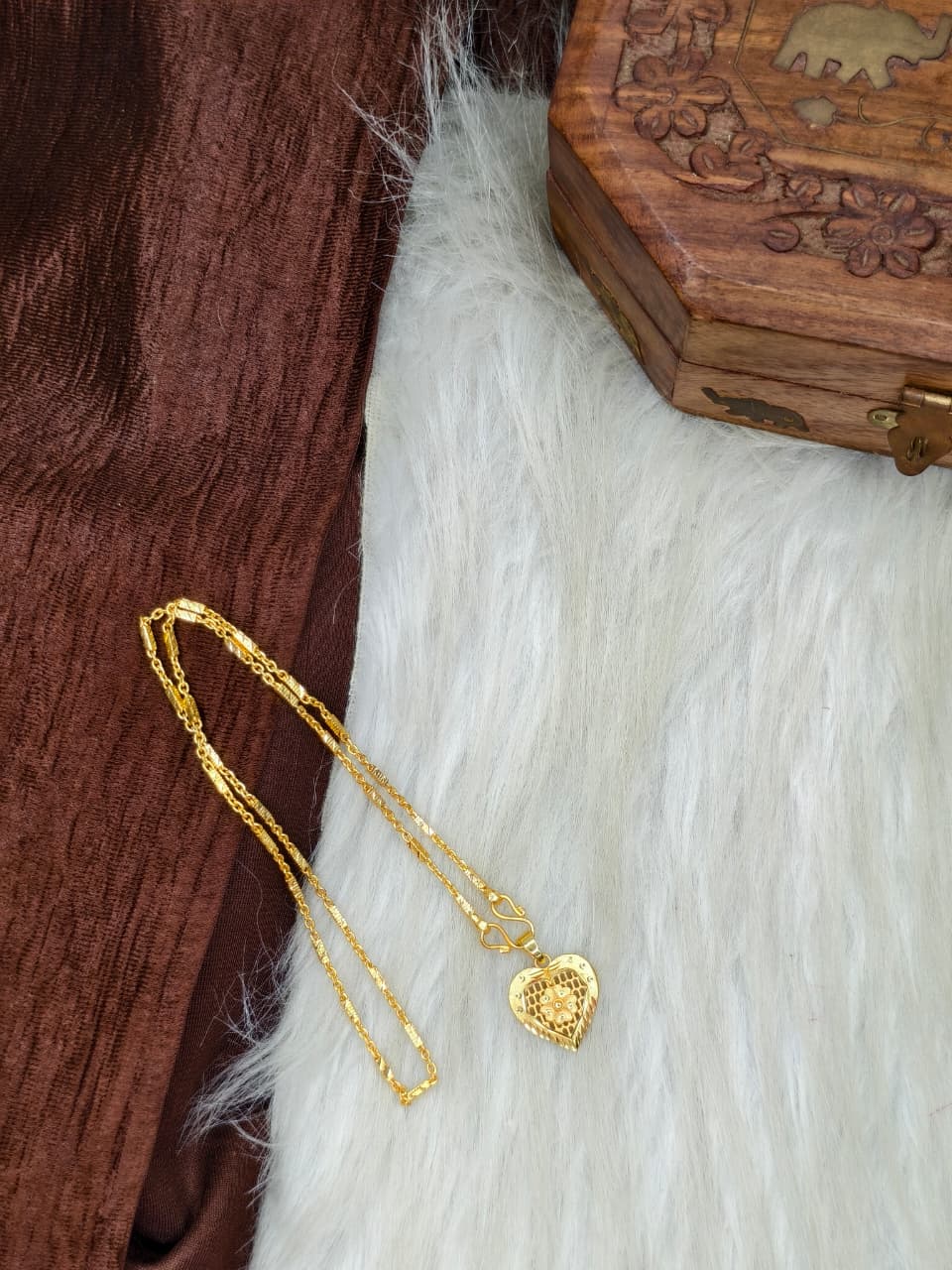 ✨ Elegant 1 Gram Gold-Plated Women’s Chain | 18 Inch Lightweight Necklace Model-6 ✨