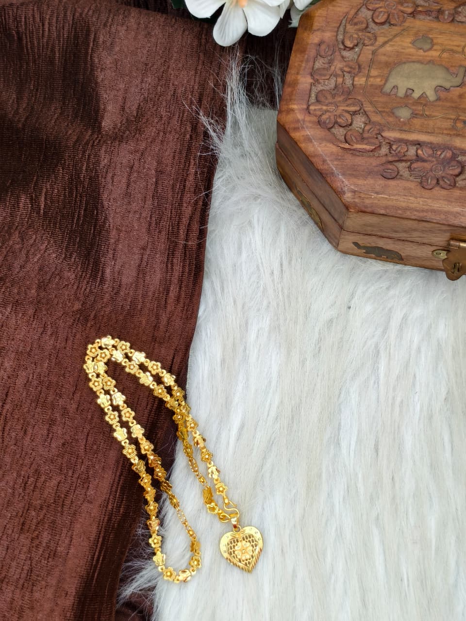 ✨ Elegant 1 Gram Gold-Plated Women’s Chain | 18 Inch Lightweight Necklace ✨