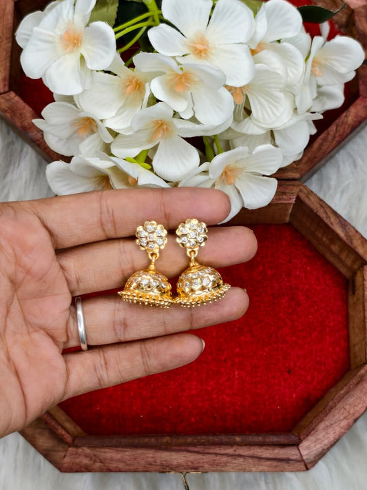 ✨ Women’s Impone Earrings – 1 Gram Gold Matte Finish ✨