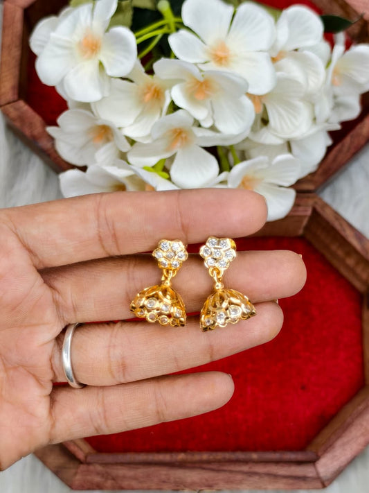 ✨ Women’s Impone Earrings – 1 Gram Gold Matte Finish ✨