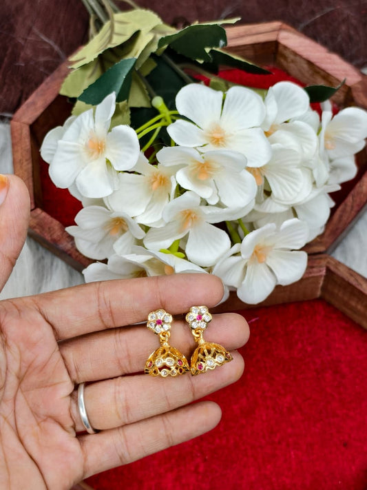 ✨ Women’s Impone Earrings – 1 Gram Gold Matte Finish ✨