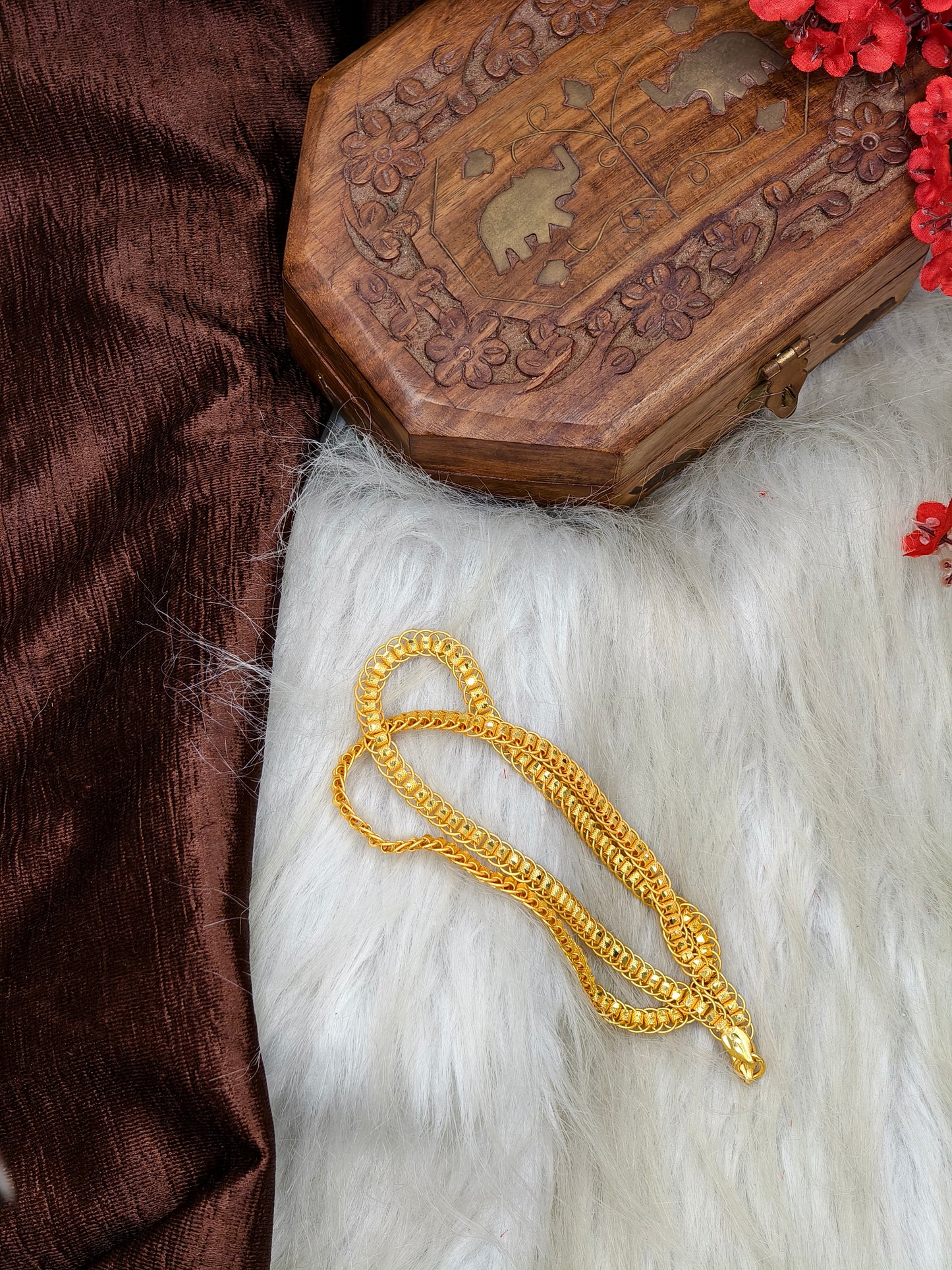 Forming matte finished (1Gram gold plated) Ring Trending Model