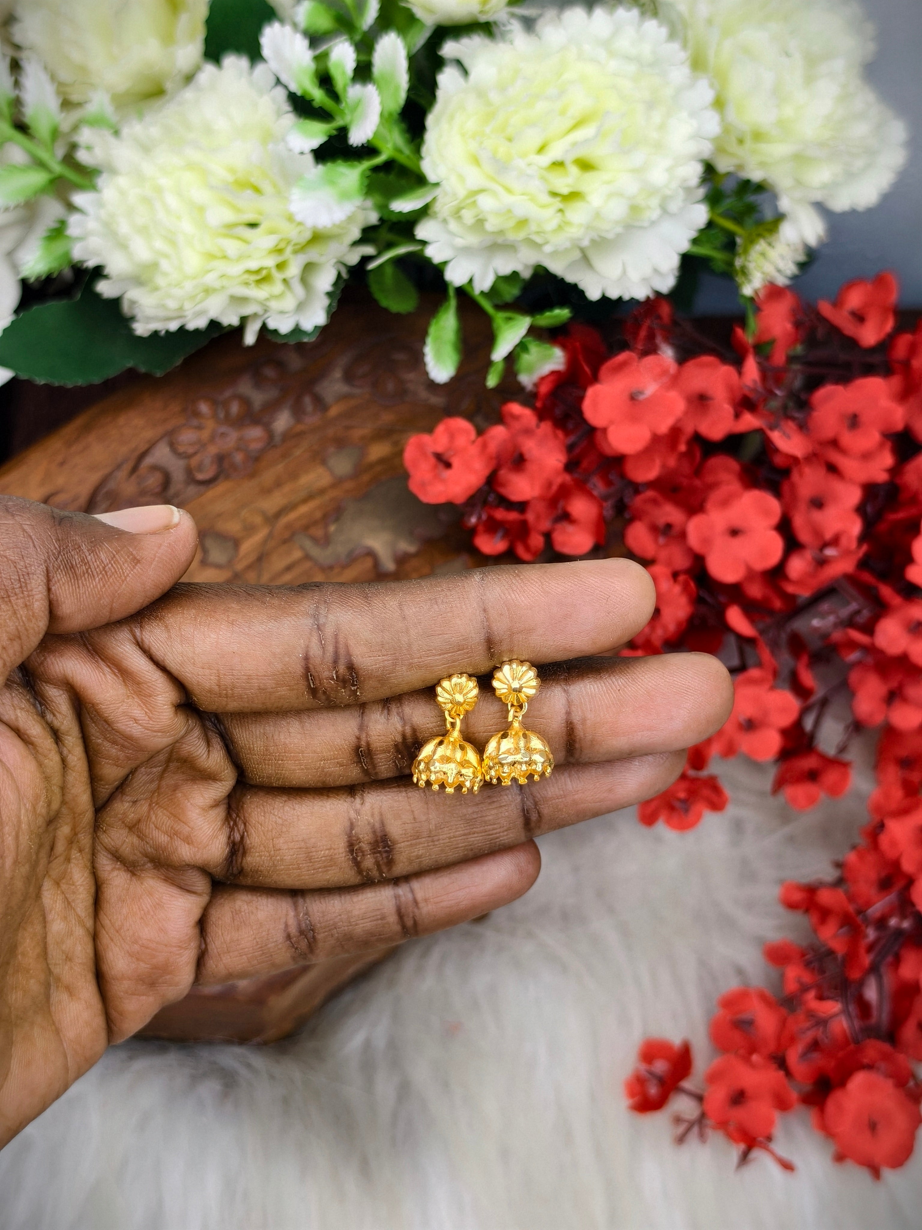 Instagram Trending (1Gram gold Plated) Jhumki Model-2