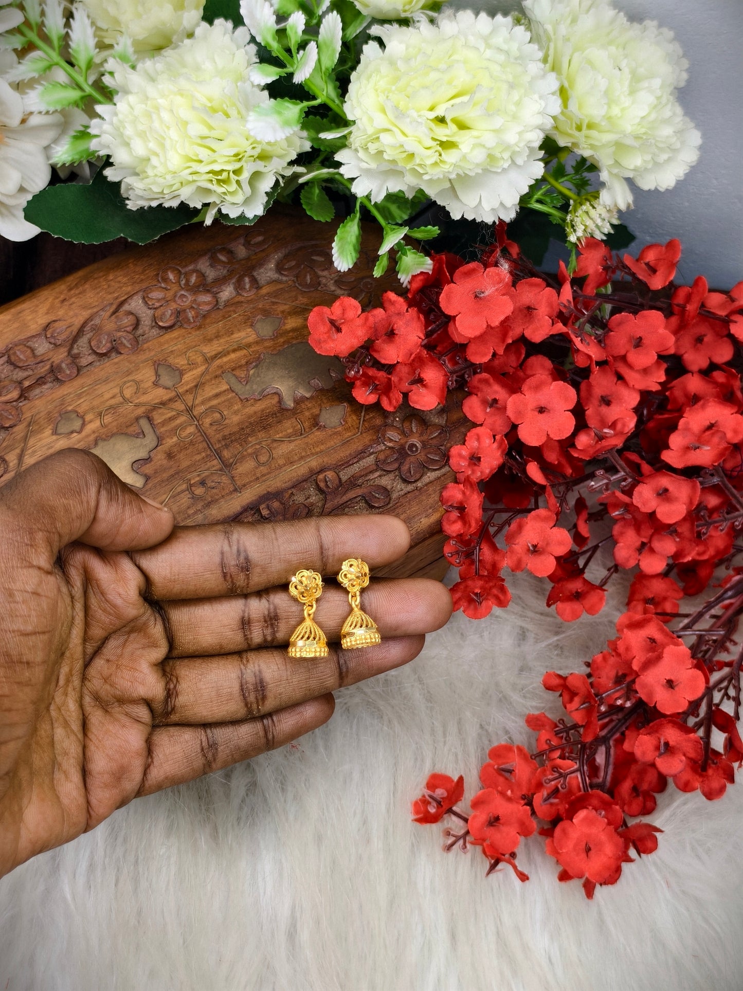 Instagram Trending (1Gram gold Plated) Jhumki